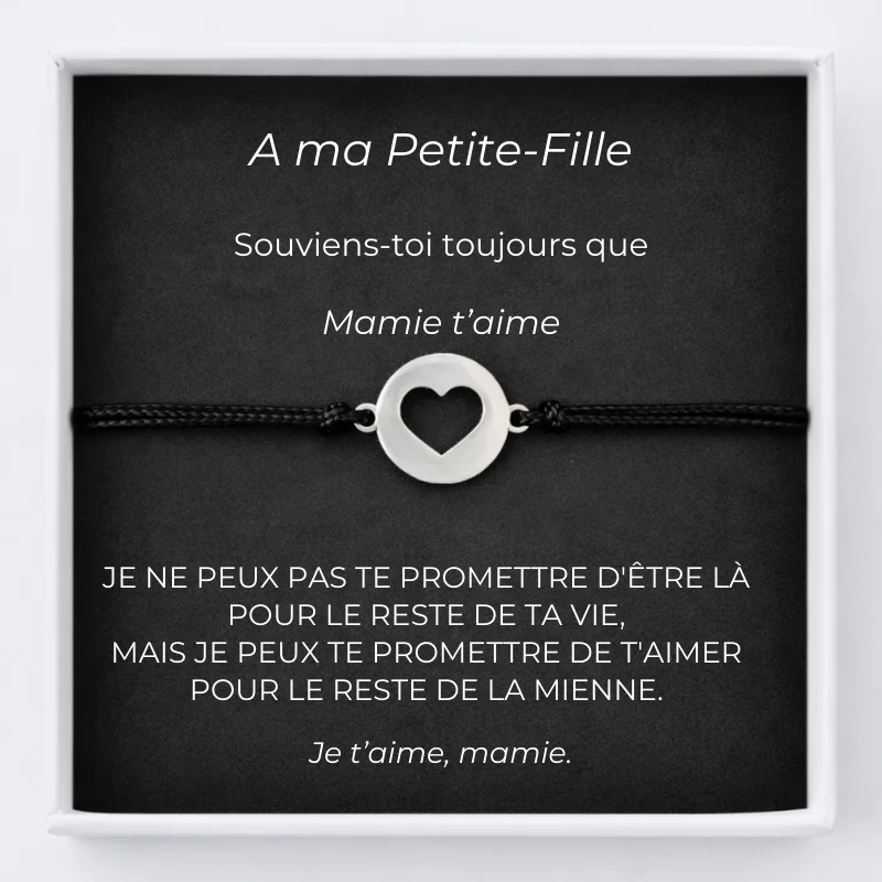 Brățară Ajustabilă pentru Nepoata Mea cu Inimă Deschisă + Carte Personalizată pentru Nepoată