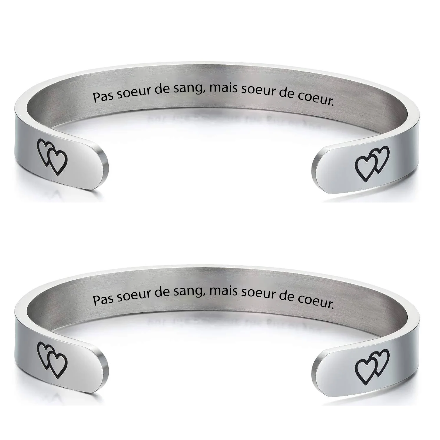 Pulsera Personalizada para la Mejor Amiga para 2 - Ajustable Pulsera Personalizada para la Mejor Amiga para 2 - Ajustable