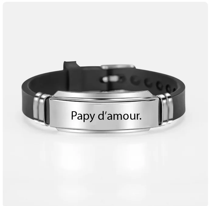 Pulsera Ajustable Personalizada para Abuelo Amoroso