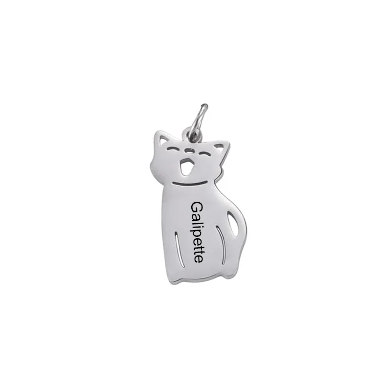 Charm de Gato Personalizable para Llavero