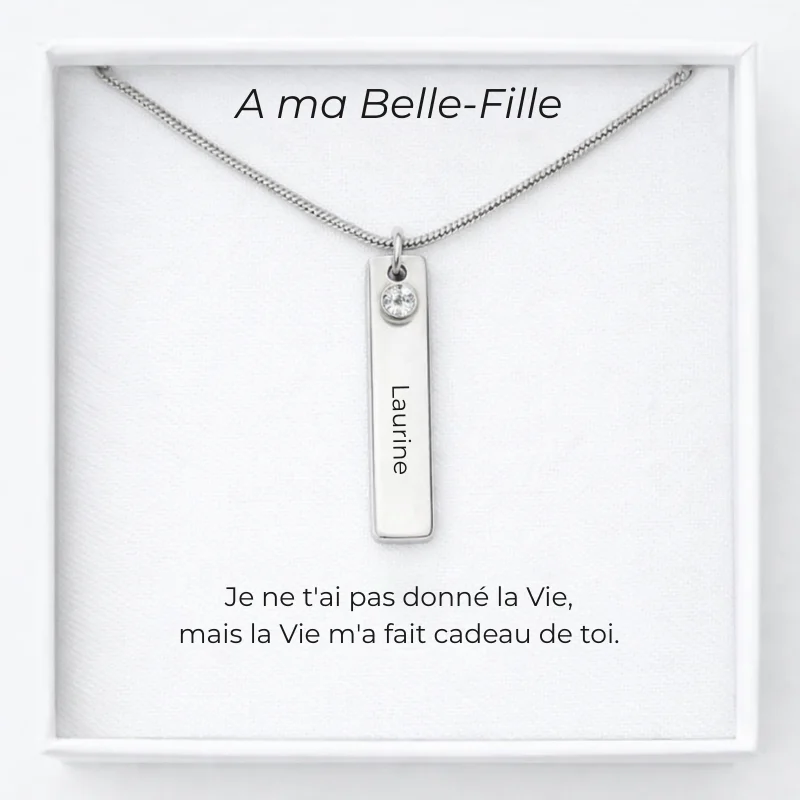 Collar Para Mi Nuera - Nombre Personalizable + Tarjeta Nuera