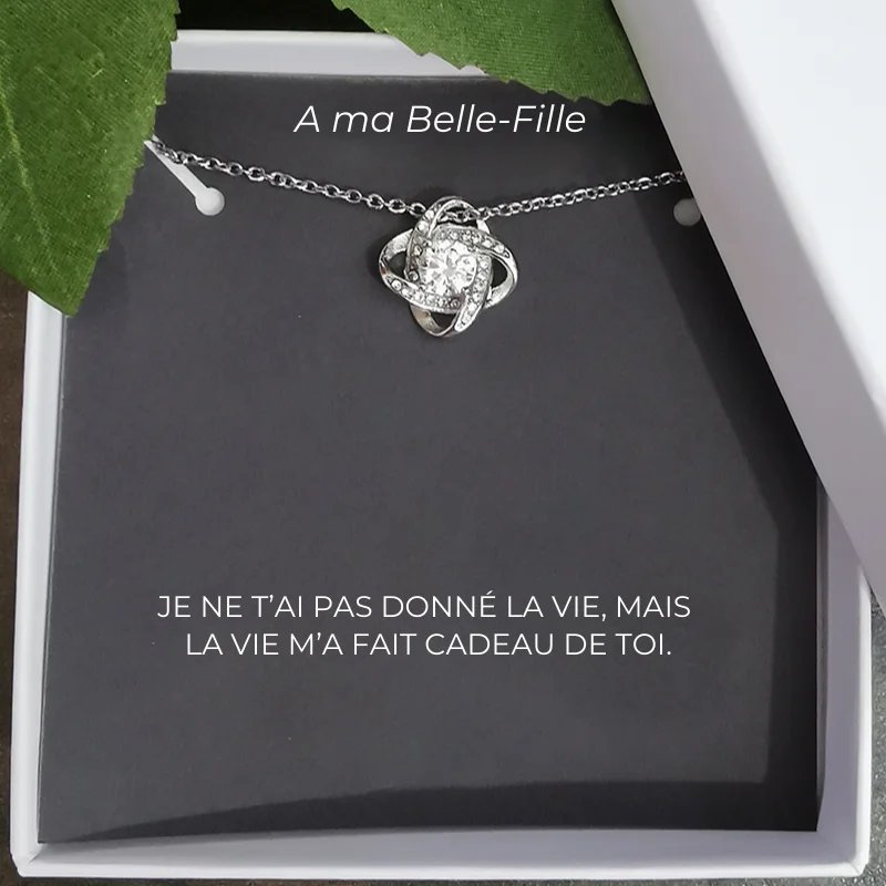Collar Para Mi Nuera Trébol + Tarjeta Para Mi Nuera Personalizada