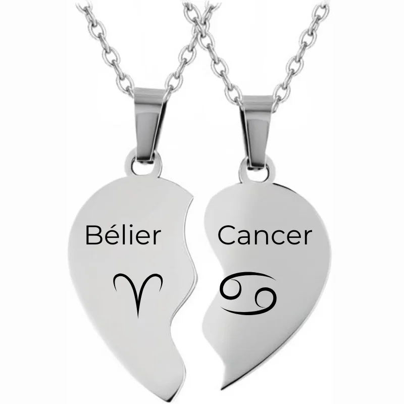 Collar de Compatibilidad de Signos del Zodiaco Collar de Compatibilidad de Signos del Zodiaco