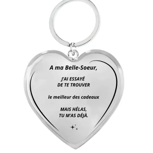 Personalized Sister-in-Law Keychain