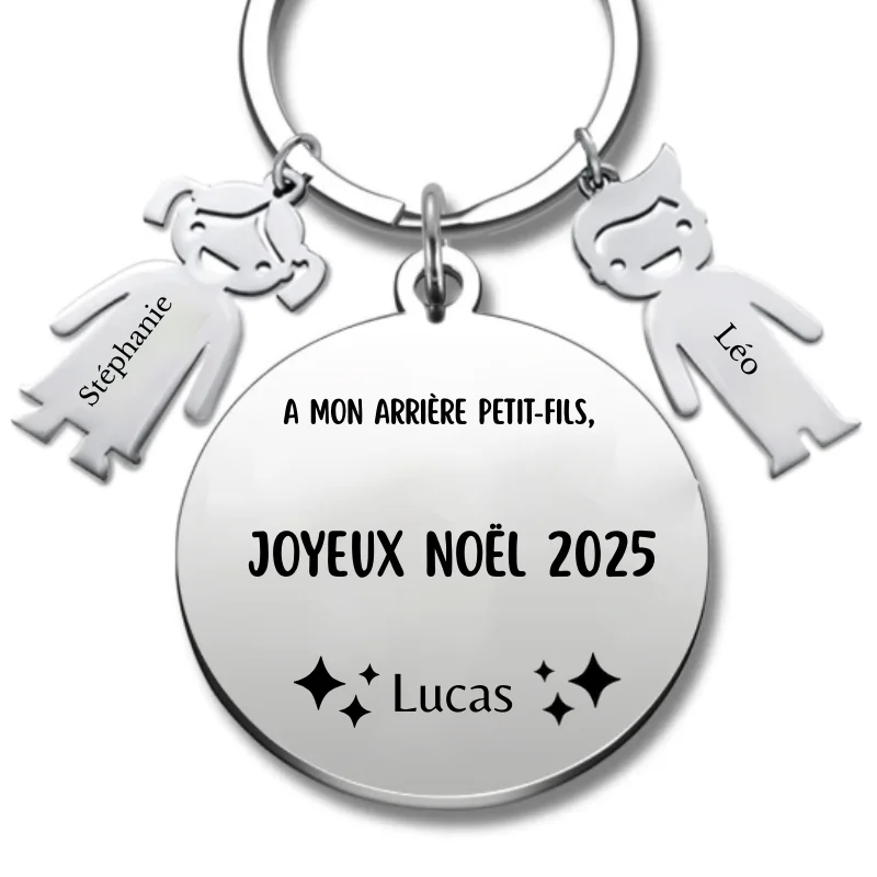 Llave de Navidad Feliz Navidad Parte Trasera Nieto - Personalizable