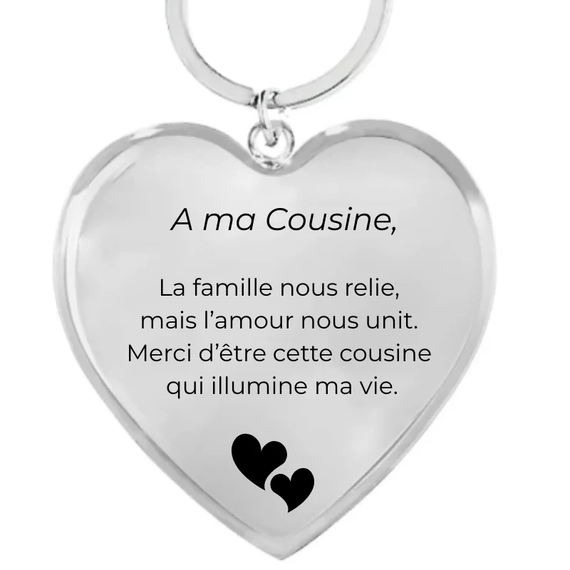 Llavero Personalizado para Prima Corazón