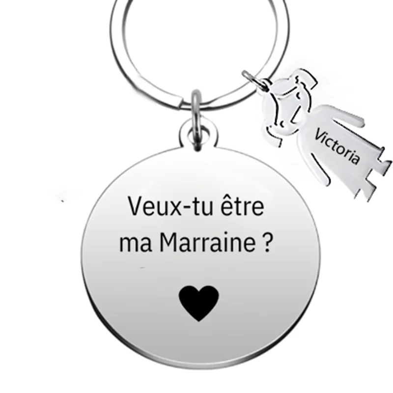 Godmother Keychain Will You Be My Godmother