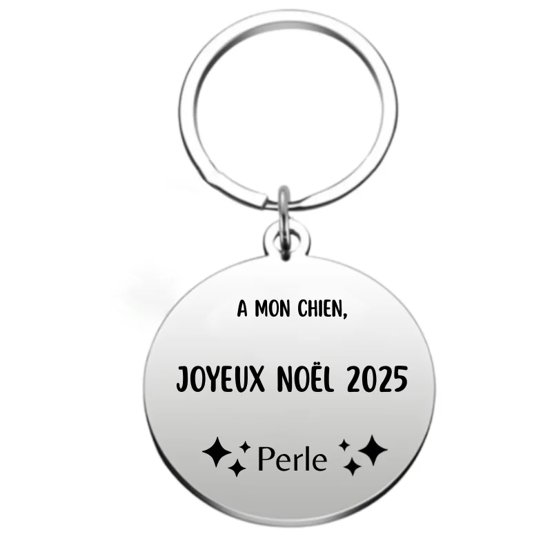 Llave de Navidad Feliz Navidad Perro - Personalizable