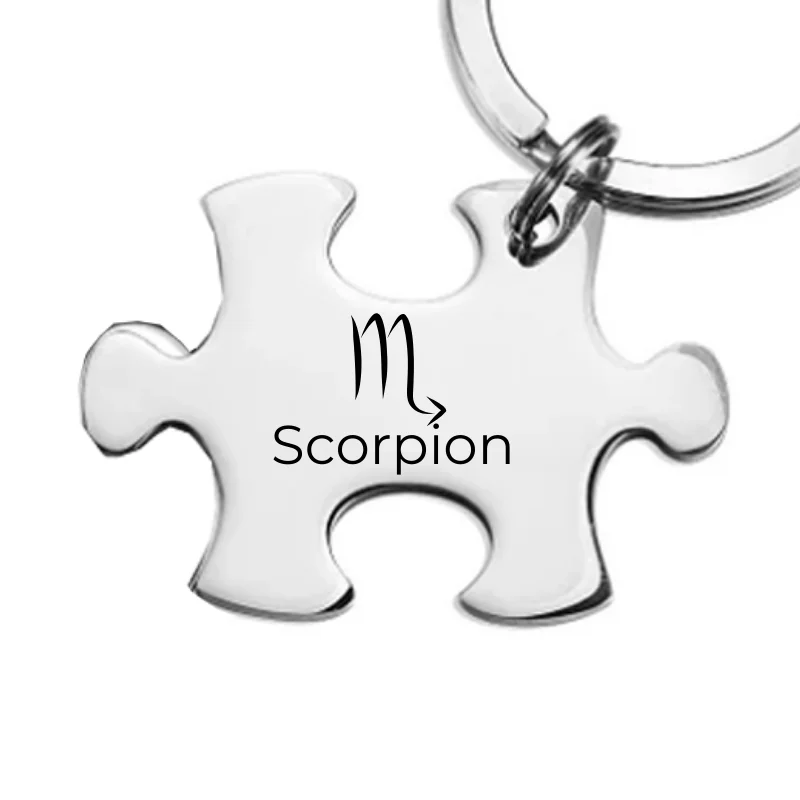 Scorpio Puzzle Keychain