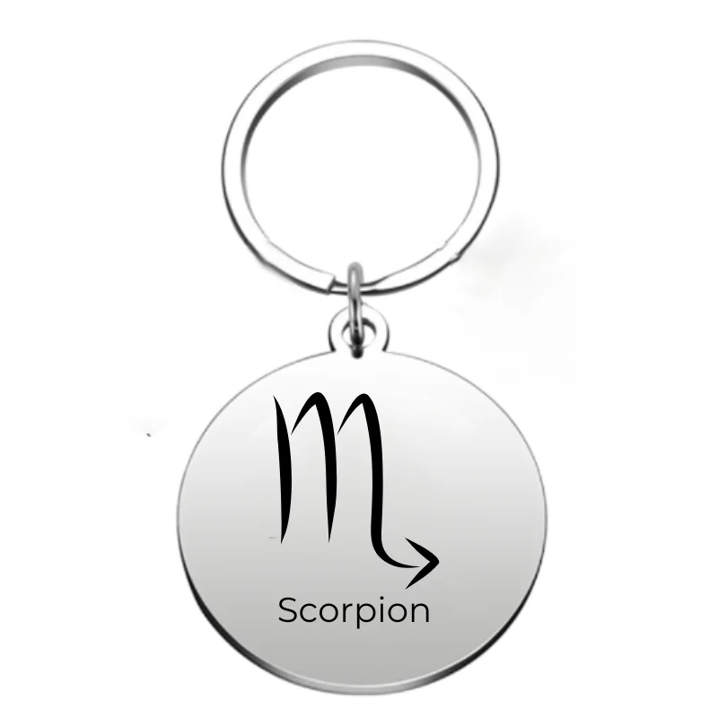 Scorpio Zodiac Sign Keychain