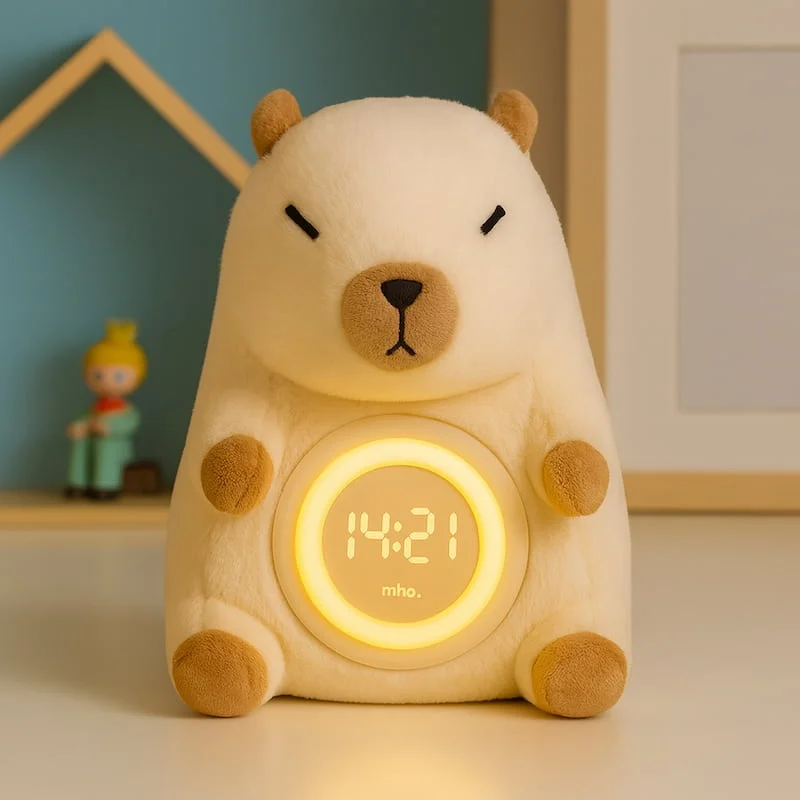 Νυχτερινό φωτιστικό αρκουδάκι με ξυπνητήρι - HugTime