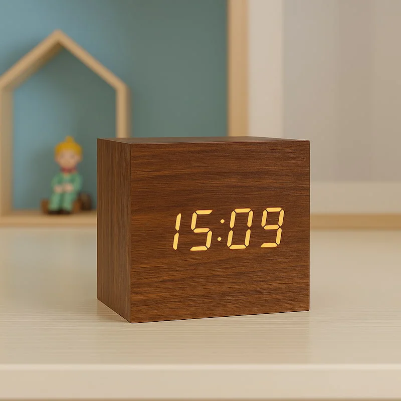 Wooden Digital Alarm Clock | ZenWood Wooden Digital Alarm Clock | ZenWood