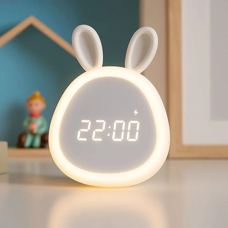 Bunny Alarm Clock Nightlight - BunnyRise