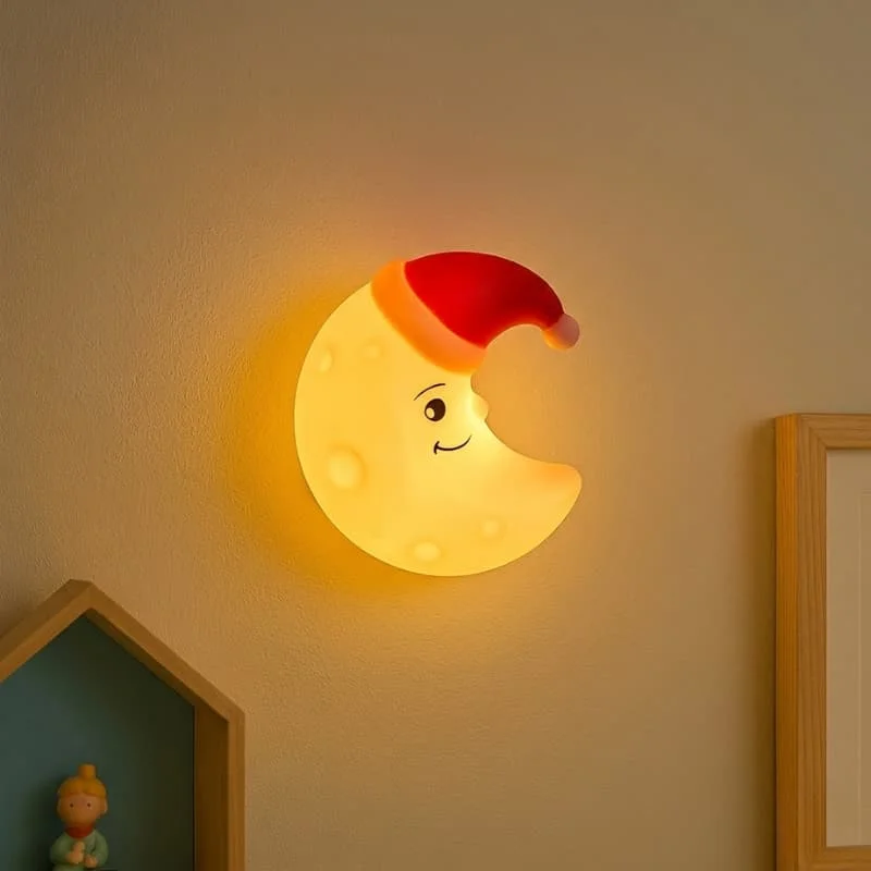 Silicone Moon Wall Nightlight - MoonyLight