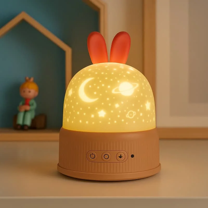 Rotating Projection Nightlight - LumiSpin - Pink