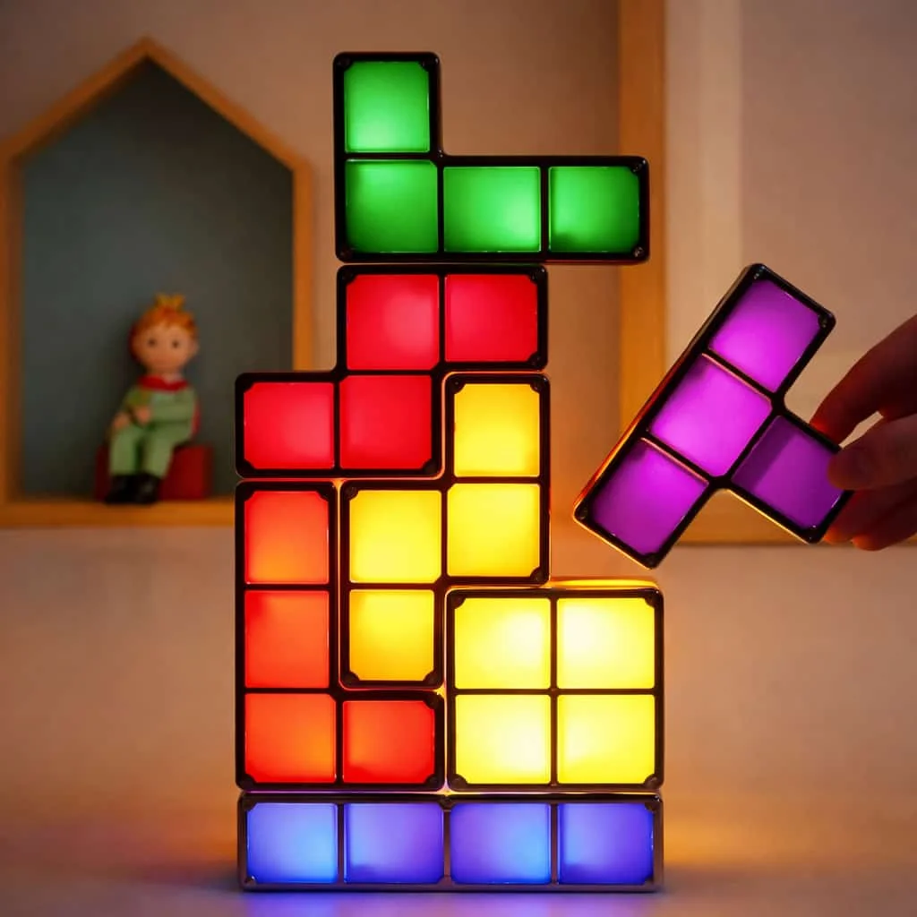 Noćna lampica Tetris tangram