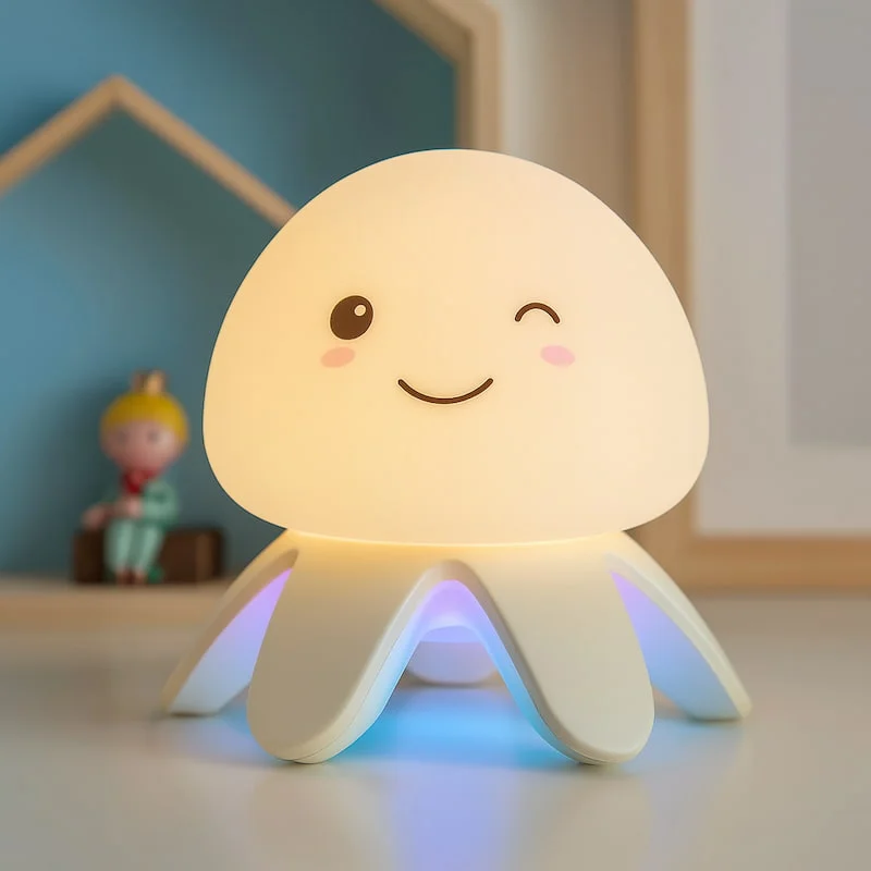 Νυχτερινό φωτιστικό μέδουσα με λευκό θόρυβο - WhiteWave