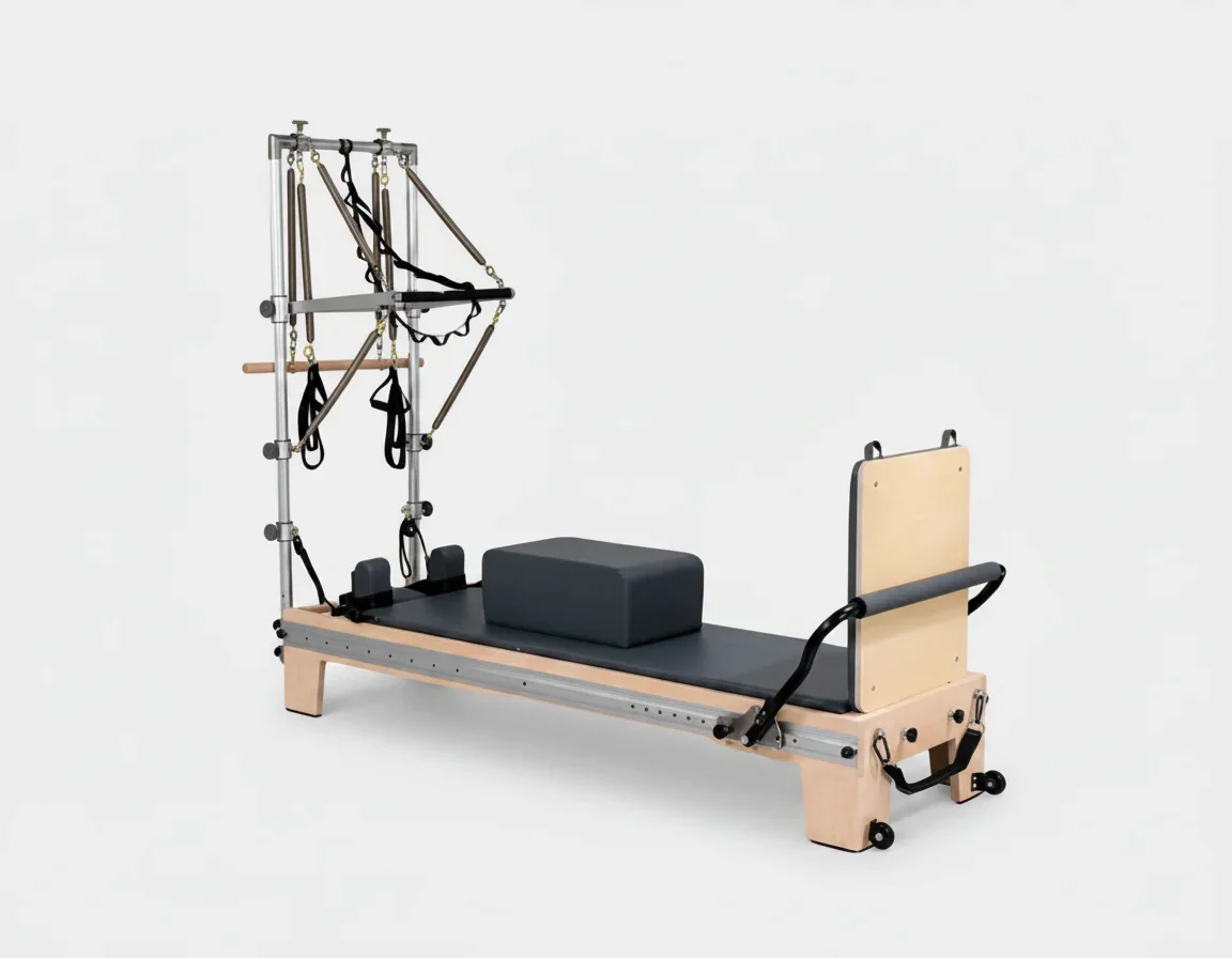 Maple Reformer With Outer Rail and Half Tower