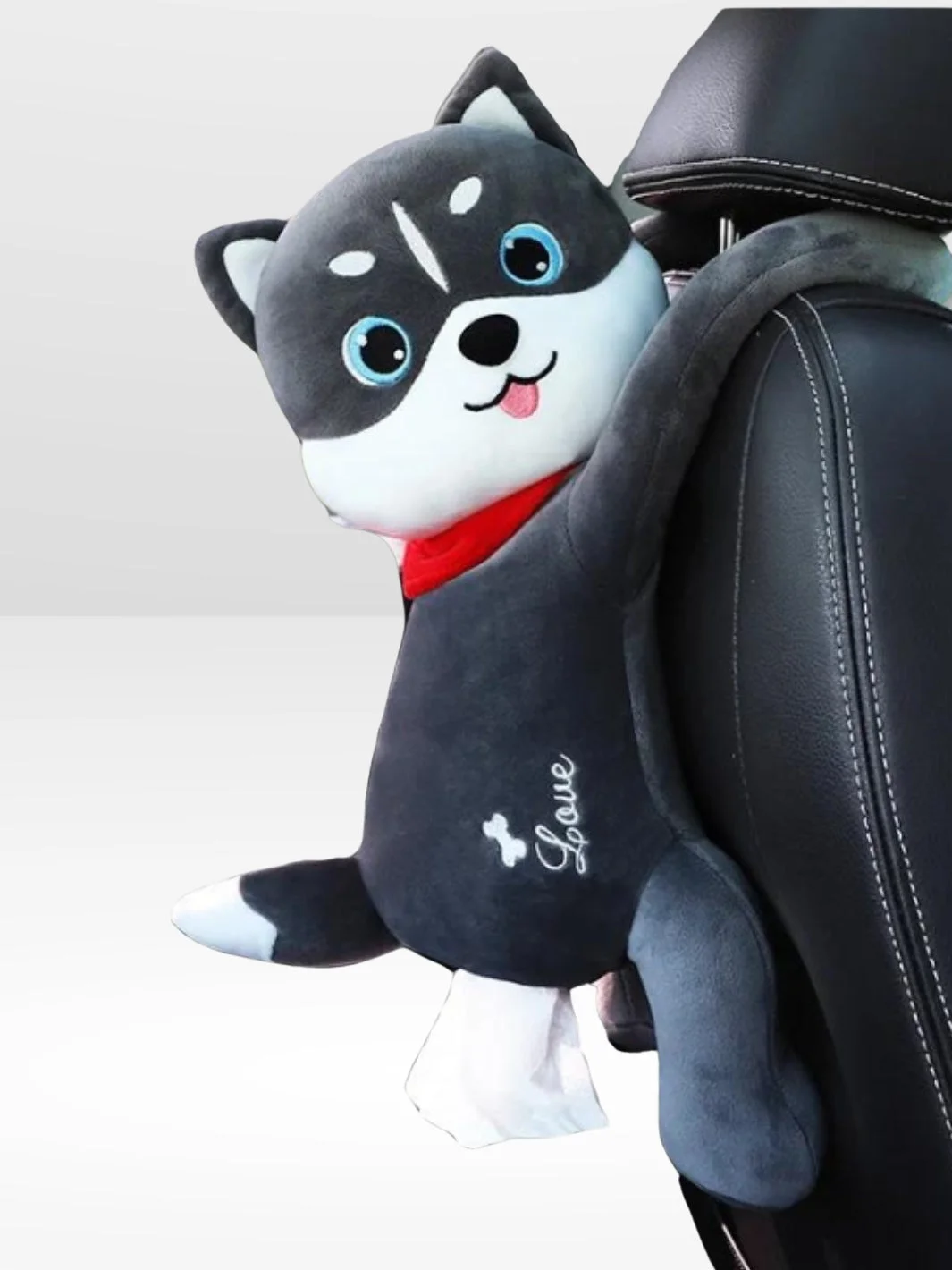 Husky Plush Škatla za Robčke za Avto Husky Plush Škatla za Robčke za Avto