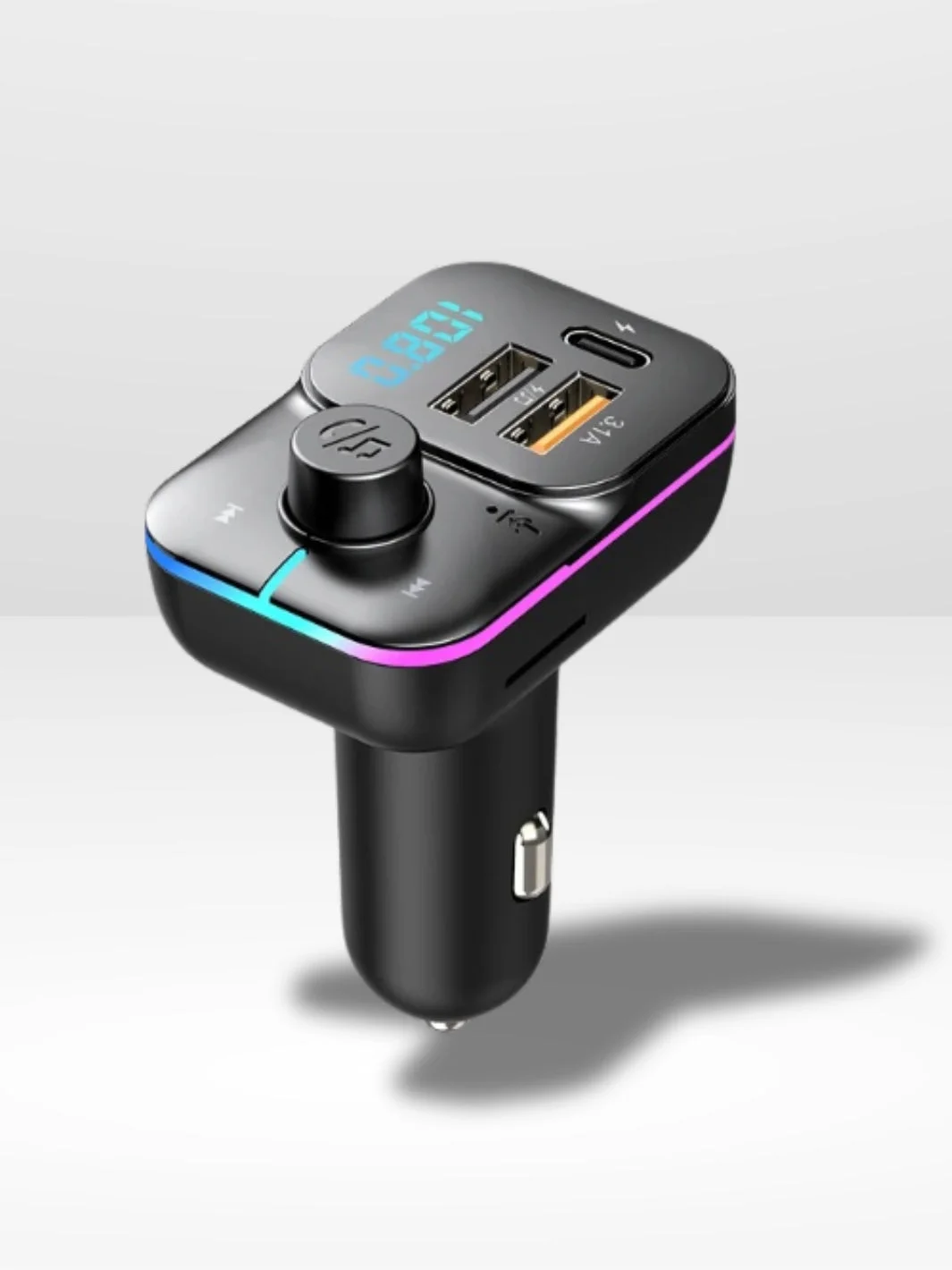 Bluetooth Car Receiver with LED Display