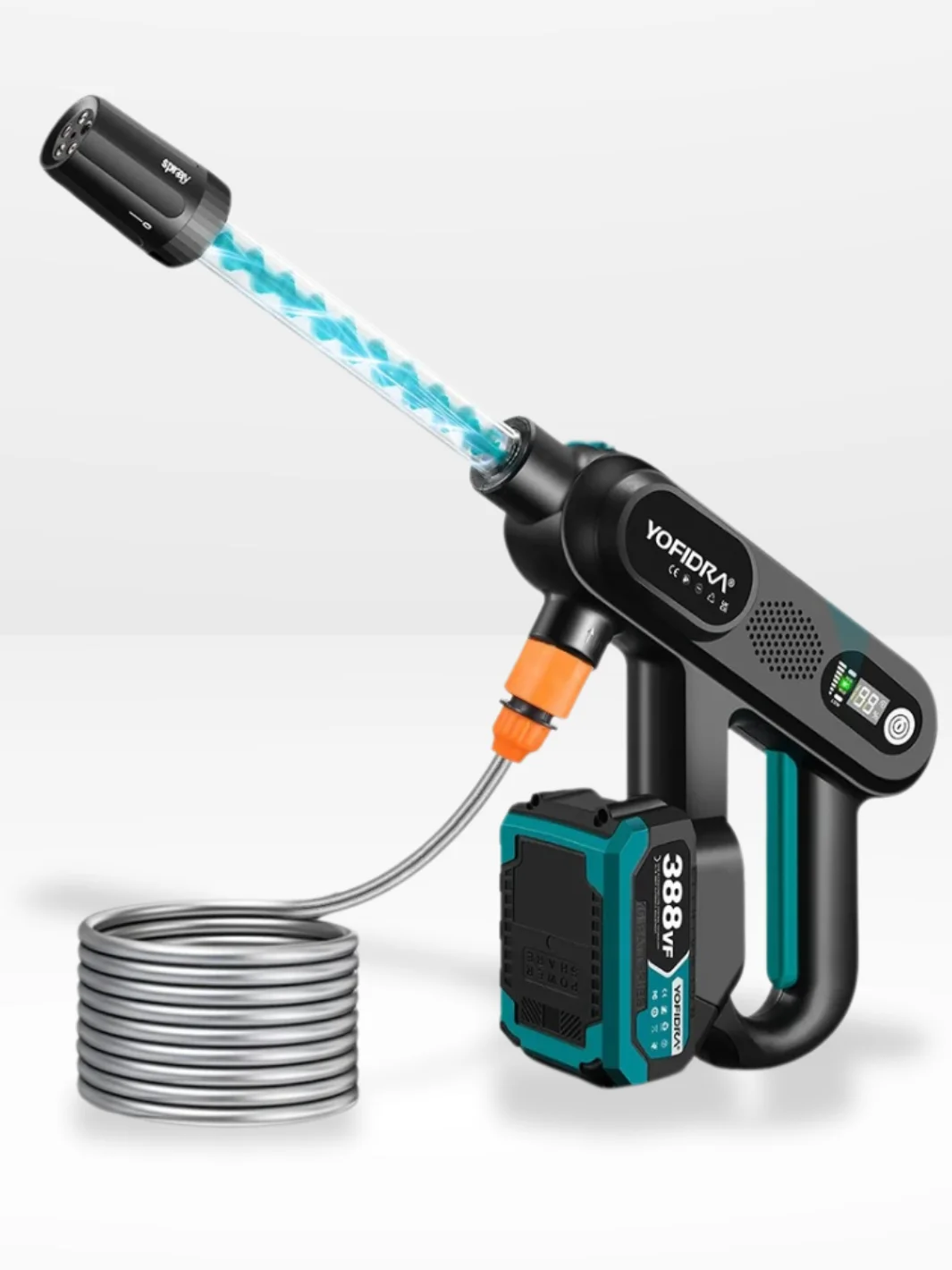 Powerful Wireless Pressure Washer – 220 Bars 5-in-1 | PowerJet®