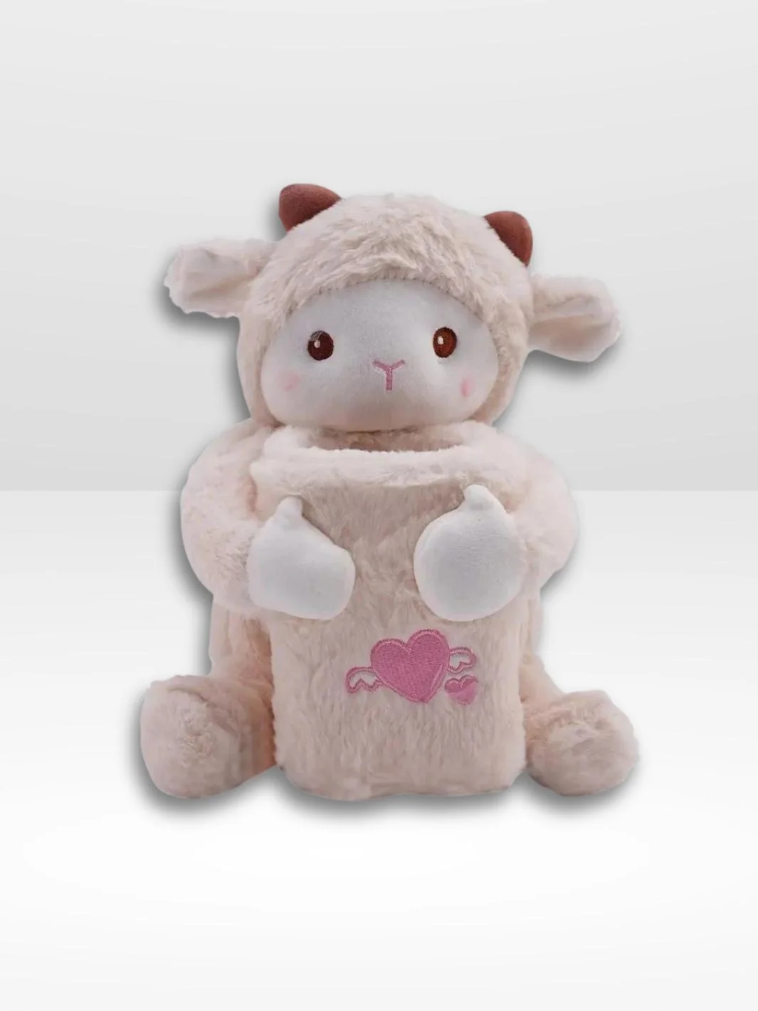 2-in-1 Sheep Plush Toy for Car