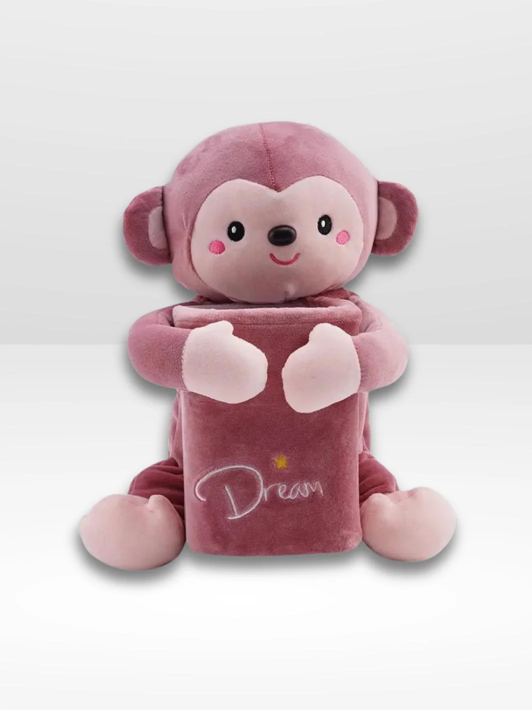 2-v-1 plišasta škatla za robčke za avto