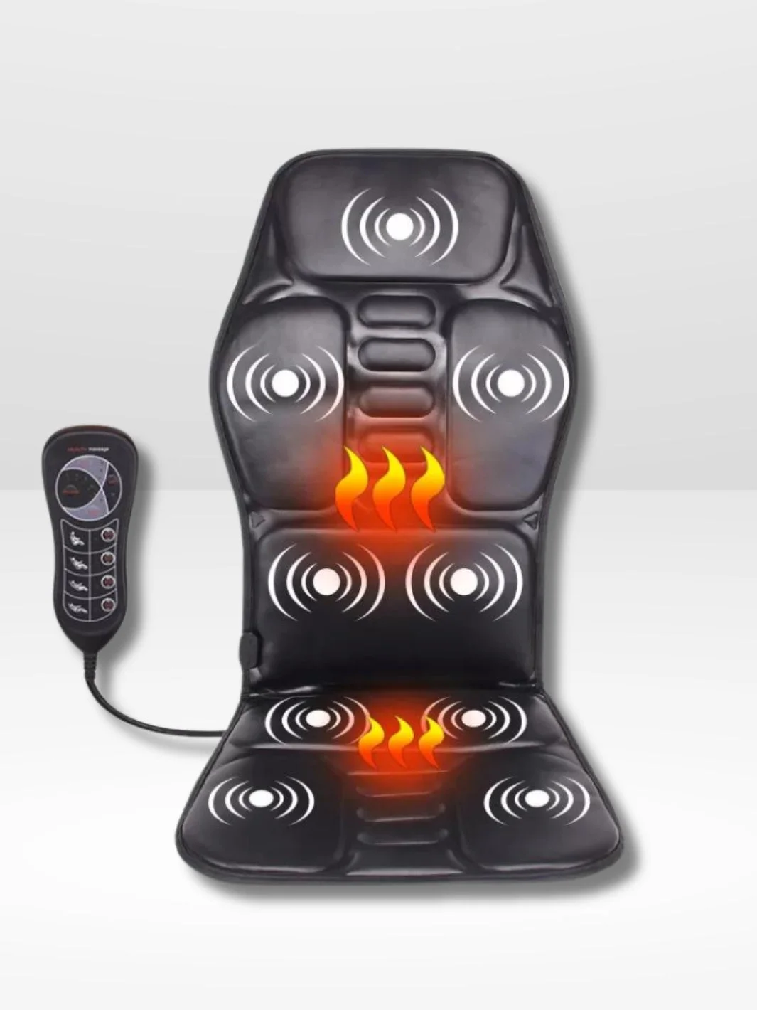 Heated and Massaging Leather Seat Cushion